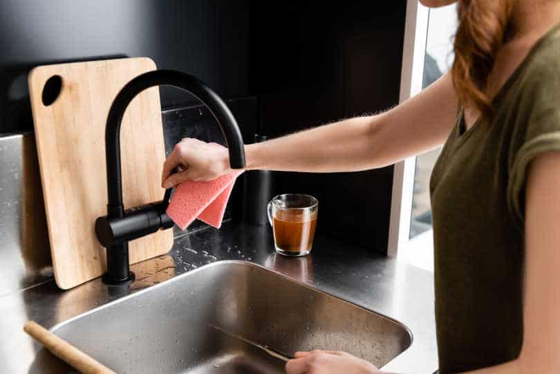 cutting board over sink tiny kitchen