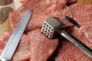 Meat Tenderizer and Tenderized Raw Meat
